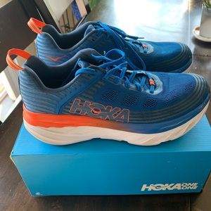 Men’s Hoka OneOne Blue Running Shoes M Bondi 6